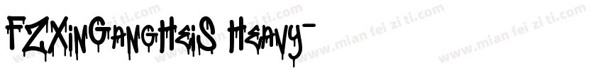 FZXinGangHeiS Heavy字体转换